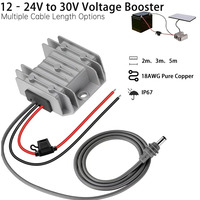 Convertisseurs DC/DC Starlink Mini 12V-24V, câble adaptateur, alimentation 30V 3.5A, conversion de tension, bornes de fusibles pour camion, camping-car, marine