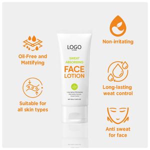 Lozione Antitraspirante <span class=keywords><strong>Viso</strong></span> Controllo Oleosità Opacizzante Assorbente Sudore Idratante Cura della Pelle Zona T 50ml OEM ODM - Product Image 6