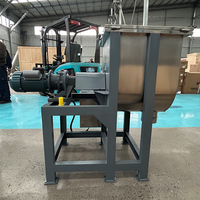 Mélangeur à ruban en acier inoxydable de type discontinu, haute uniformité, automatique, à économie d'énergie, pour poudres sèches, capacité 100-5000L