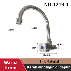 Pano.V Chrome <b>Single</b> Handle Kitchen Faucet Deck Mounted Sink <b>Basin</b> Mixer <b>Tap</b> Zinc Alloy Ceramic Valve for Kitchen Sink - Product Image 3