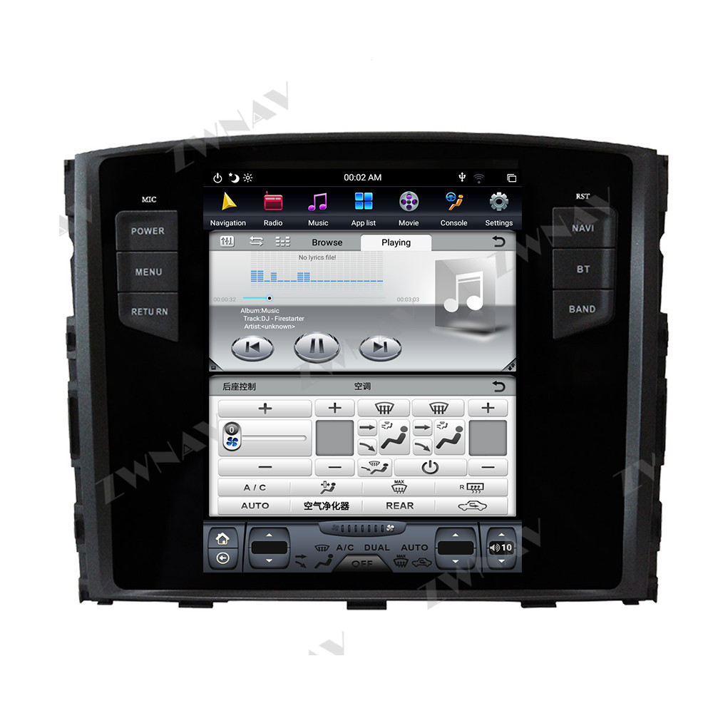 Tesla Style Big Screen Android 9.0 for MITSUBISHI PAJERO