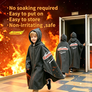 Emergency Escape <strong>Fire</strong> Blanket Carbon Fiber Mixed Aramid Flame Retardant Rescue Fireproof <strong>Mat</strong> for <strong>Fire</strong> Fighting Home Safe for Car - Product Image 2
