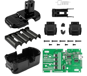 Compatible avec les outils <span class=keywords><strong>Ryobi</strong></span> 18650 5 cellules 10 cellules P108 T118, BMS avec boîtier de batterie de remplacement pour les outils <span class=keywords><strong>Ryobi</strong></span> 21700 18V - Product Image 4