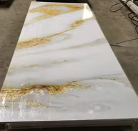 Machine à marbre artificiel à bas prix, ligne de fabrication de feuilles de marbre en PVC entièrement automatique, machine à fabriquer des murs/sols en marbre