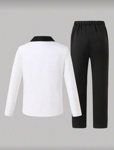 Nouvel Ensemble Costume Garçon 2 Pièces Style 2026 – Veste et Pantalon Tendance pour Enfants – Idéal pour Spectacles, Fêtes et Mariages - Product Image 5