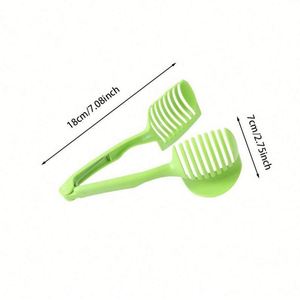 Custom logo Handheld Multifunctional Food Clip Stainless Steel and Plastic Lemon Slicer Round Divider Manual Fruit Divider <b>Gifts</b> - Product Image 2