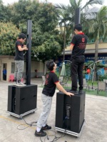Système de sonorisation professionnel, support, enceinte colonne mini line array de 5 pouces, enceinte active pour scène
