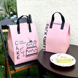 Heat Preservation Film-Coated Insulated Bag Food Delivery Bag Pastry to Go Bag Lunch Cooler Bag Thermal Insulation Cooler Bags - Product Image 2