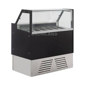 6 vassoi commerciale Gelato Gelato Gelato lecca-lecca ghiaccioli Display Freezer vetrina macchina - Product Image 1
