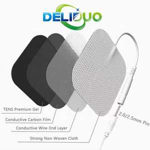 Bantalan elektroda perekat Gel konduktif sekali pakai, 5cm x 5cm, kain Ecg sekali pakai, bantalan elektroda berperekat, sepuluh Unit, bantalan Tens - Product Image 5