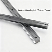Rail de guidage linéaire, Rail de guidage verrouillable HGR15T, 20T, 25T, 30T, 35T, 45T, 55T, Rail de guidage à installation inférieure