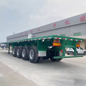 Oferta Especial: Semirremolque de Plataforma Plana de Alto Rendimiento de 40 Toneladas, para Transporte de Contenedores de 20 y 40 Pies - Product Image 6