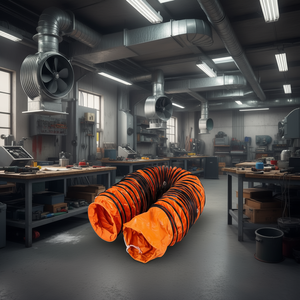 Manguera de ventilación de 16 pies y 10 pulgadas para ventiladores industriales, sistema de ventilación de gran tamaño para sistemas de ventilación. - Product Image 2