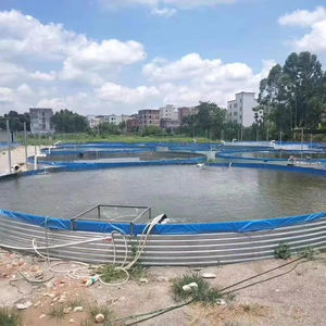 China Factory Large Plastic <b>Fish</b> Containers Galvanized Steel Commercial 100000 Litre for Farm Irrigation and <b>Fish</b> Breed - Product Image 1
