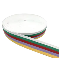 Vente en gros de rubans tissés en sergé chevrons 100% polyester haute ténacité, 5 couleurs, à motifs marguerite, rayé, léopard, zèbre, pour sacs et projets DIY