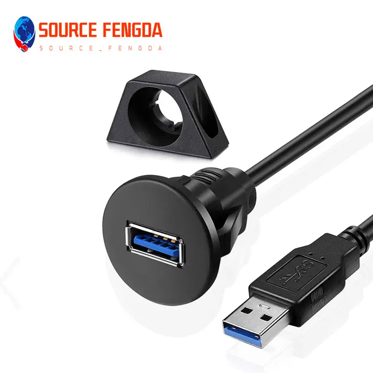 1 m2m kleines USB3.0-Stecker-Buchse-Verlängerung kabel für AUX-Unterputz montage für Auto-LKW-Boot-Armaturen brett