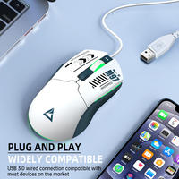 Ratón para Juegos con Cable, Ergonómico, Ligero, con Interfaz USB, LED Óptico, Sublimación de Calor, Modelo Personal, para Mano Derecha, para Portátil