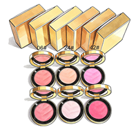Palette de fards à joues en poudre minérale végétalienne de haute qualité, 10 couleurs les plus vendues, haute pigmentation, rose naturel, effet illuminateur