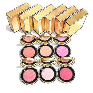 Paleta de Rubor Mineral Vegano de Alta Calidad en 10 Colores, Alta Pigmentación, Color Rosa Cambiante, Iluminador, Mate, Tono Claro - Product Image 1