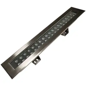 Qualified Supplier 304 Stainless Steel Single Color/ RGB DC24V 72W IP68 2019 new linear led wall washer light