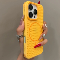 Coque de téléphone Candy à dissipation thermique pour iPhone 17 12 13 14 15 16 Pro Max 16 Plus 17 Air, coque arrière magnétique antichoc