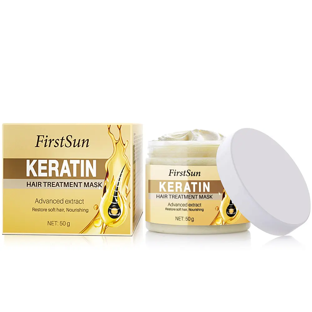 100% hữu cơ fomular sáng bóng mềm mịn xoăn cứng trong tóc chống gàu protein lụa tóc Mặt nạ Keratin điều trị