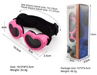 Lunettes de soleil écologiques en forme de cœur pour petits animaux de compagnie, en plastique multicolore, pour chats et chiens, toutes saisons