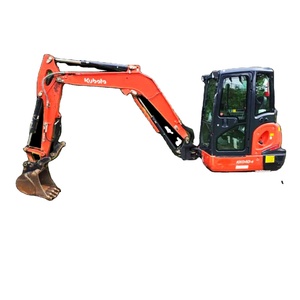 Excavatrice sur chenilles Kubota KX040-4 d'occasion 2025 avec composants KYB, commande PLC et accessoire tarière - Product Image 1