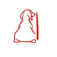 Autocollant PVC pour pare-brise de voiture, motif chien sculpté, réutilisable, garantie 1 an Xuanming pour chiots
