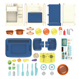 Populaire semblant <span class=keywords><strong>cuisine</strong></span> jouets cuisson nourriture jouets évier jouer <span class=keywords><strong>cuisine</strong></span> ensemble lumières sons avec pulvérisation pour les enfants - Product Image 4