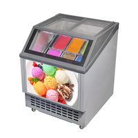 Congélateur commercial, vitrine réfrigérée pour crème glacée, yaourt glacé, réfrigérateur, vitrine, congélateur profond