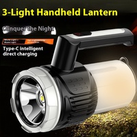 Lampe à main à chargement USB étanche à LED Lampe de recherche longue portée pour lampe de poche extérieure