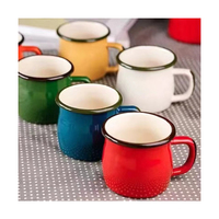 Tasse en métal émaillée à sublimation personnalisée tasse à eau de camping gros ventre tasse à café 500ml avec impression par sublimation vente en gros