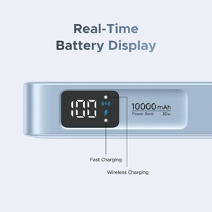 10000mAh 30W Power Bank Wireless Fast Charging MagFlow Powerbank Built in Type-C Cable <b>for</b> 17 Series PB594/75727 25w Power Bank - Product Image 3