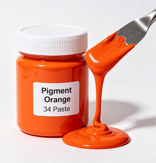 Pigment Orange 34 PO34 High Tinting Strength Reddish Shade Organic Pigment for PVC Masterbatch