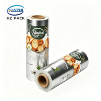 Film d'emballage gonflable personnalisé en PE laminé, résistant à l'humidité, pour sachets alimentaires, chips, snacks, sucre, en rouleau