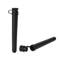 Tube de rangement pour herbes en plastique imperméable, porte-papier à rouler, accessoires pour fumer, tube à herbes en plastique pour tabac et cigarettes