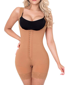 Fajas de vientre de talla grande para mujer, <span class=keywords><strong>FA</strong></span>-006 de cintura Beige, postparto, adelgazante, Fajas moldeadoras, ropa deportiva de una pieza - Product Image 1
