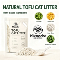 Litière pour chat au charbon actif Micoodor, bentonite, faible teneur en poussière, contrôle des odeurs, forte absorption