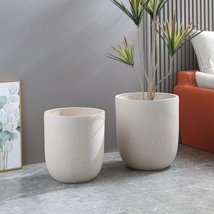 Best Seller Modern Nursery Planter <b>Pot</b> Kit 30pcs Wholesale Clay Fiber Flower <b>Pots</b> <b>Drainage</b> Hole for Garden Bonsai Succulent - Product Image 1