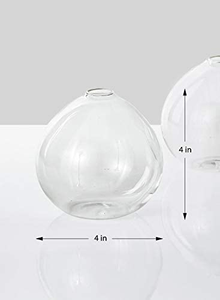 <span class=keywords><strong>Vase</strong></span> à fleurs en verre <span class=keywords><strong>rond</strong></span> transparent de petite taille, sur mesure et pas cher - Product Image 2