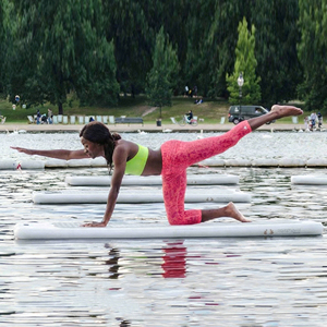 Esterilla de Yoga Inflable Resistente y Económica para <span class=keywords><strong>Piscina</strong></span>, Colchoneta de Fitness DWF, Esterilla de Yoga Inflable para el Agua - Product Image 2