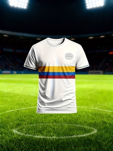 Maillot d'entraînement de football personnalisé pour entraîneur et joueur, à séchage rapide, respirant, en polyester, avec sublimation 3D, nom, numéro, drapeau national, protection UV - Product Image 4