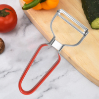 Super scherpe roestvrijstalen handmatige fruit- en groenteschiller voor aardappelen en alle soorten fruit, handbediende snijder, keuken gadget, gemaakt van metaal en PP.