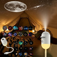 Projecteur d'étoiles intelligent, lampe de nuit USB, lampe de nébuleuse galactique, lumière de projection LED 2 en 1, décoration de chambre à coucher, personnalisable OEM