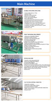 Ligne de production de nettoyage de pruneaux Hotsell/ligne de production de pruneaux séchés/abricots/raisins secs laveuse stérilisateur ligne de traitement de prunes