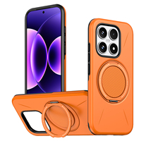 Coques de téléphone portable de luxe pour Xiaomi 17 17T 15T 14T POCO X8 M8 X7 Pro Max avec support anneau, anti-chute, antichoc, coques arrière magnétiques