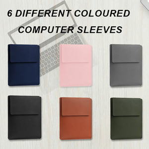 Housse pour ordinateur portable 2026 avec support, sacoche multifonctionnelle en cuir imperméable pour <span class=keywords><strong>MacBook</strong></span> Air 13 15 <span class=keywords><strong>Pro</strong></span> M5 14 <span class=keywords><strong>16</strong></span> - Product Image 5