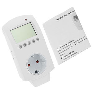 कमरे में HY02TP प्लग-तापमान नियंत्रक के साथ हीटिंग और ठंडा थर्मोस्टेट प्लग समय प्रदर्शन डिजिटल थर्मोस्टेट - Product Image 5