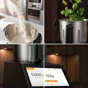 <span class=keywords><strong>Robot</strong></span> de cuisine intelligent avec application mobile 2400W, écran tactile 10 pouces, bol en acier inoxydable de 4,5 L, mélangeur alimentaire Thermo-mix - Product Image 6